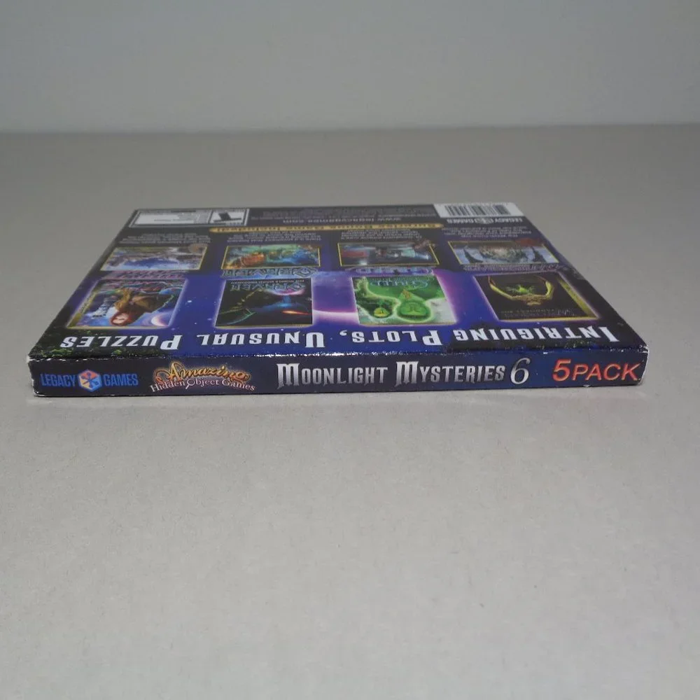 MOONLIGHT MYSTERIES 6 / Hidden Object Games / 5 Pack New PC DVD-ROM Video Game